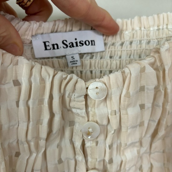 En Saison Checkered Button Front Midi Dress Size S - Picture 2 of 7